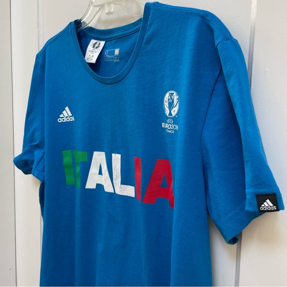 Mens Adidas licensed UEFA Euro 2016 Italia t-shirt - Picture 2 of 12